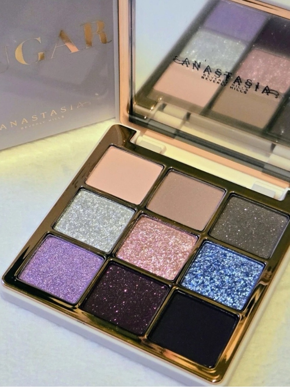 Anastasia “Sugar” Mini Eyeshadow Palette-9 Colors NIB AUTHENTIC